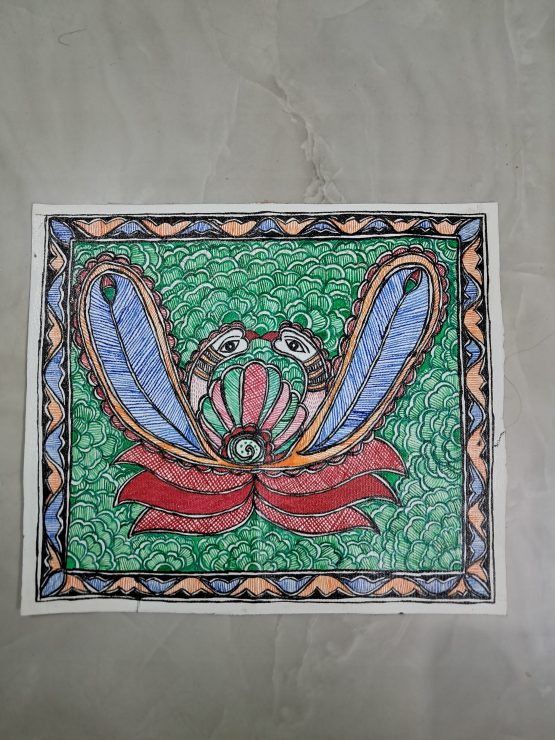 madhubani peacock painting